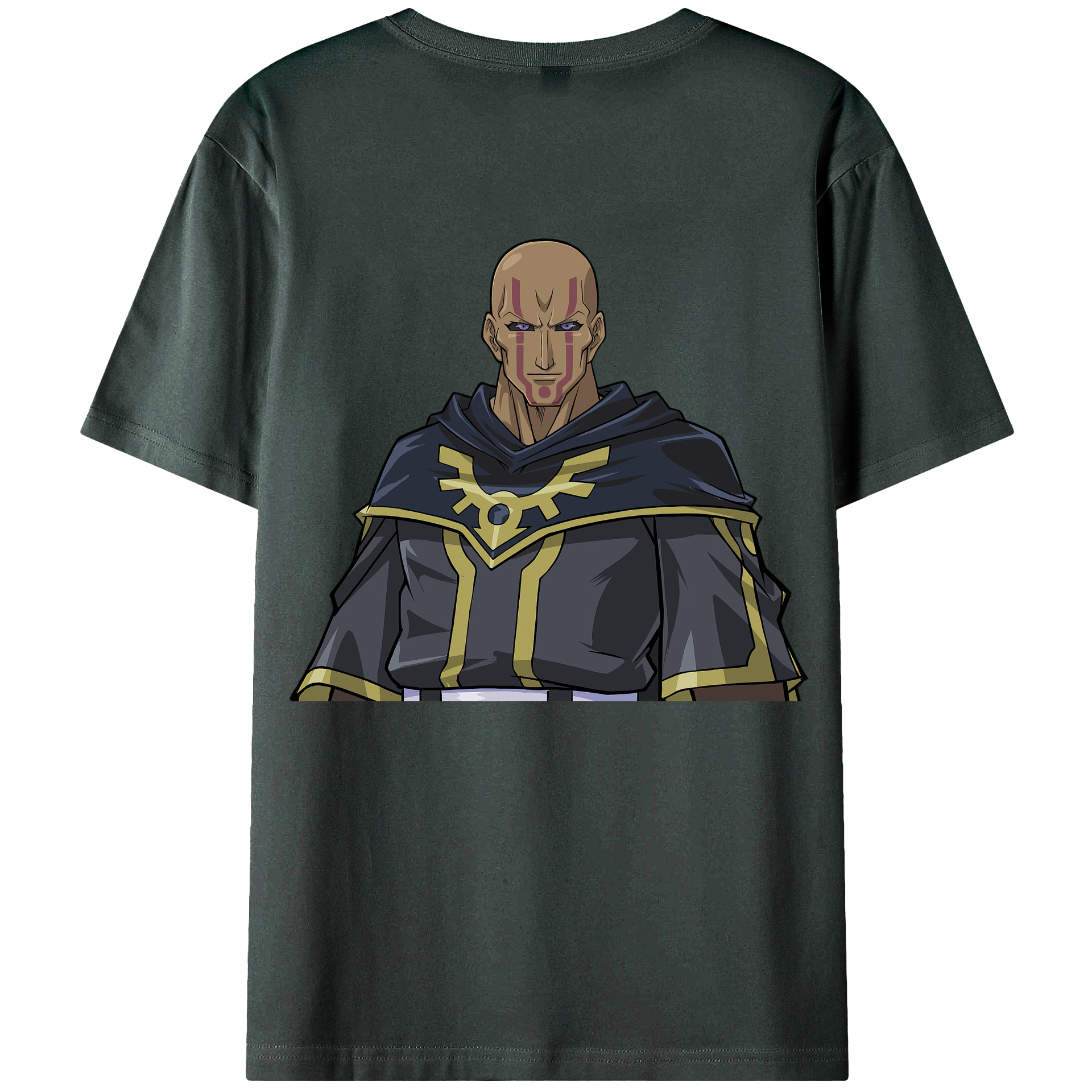 （画像用） 遊☆戯☆王 Yu-Gi-Oh! 綿100％ メンズ半袖Tシャツ（バックプリント） 通気性